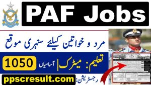 PAF Jobs 2025 Online Registration: Join Pak Air Force